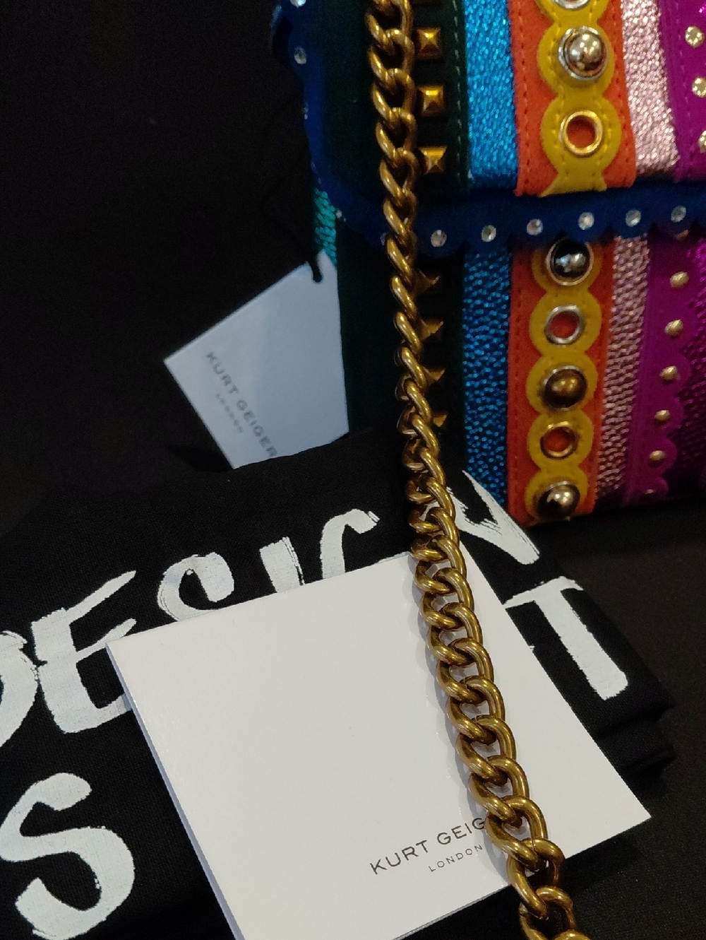 KURT GEIGER LONDON KENSINGTON STUDS CROSSBODY - Picture 6 of 14